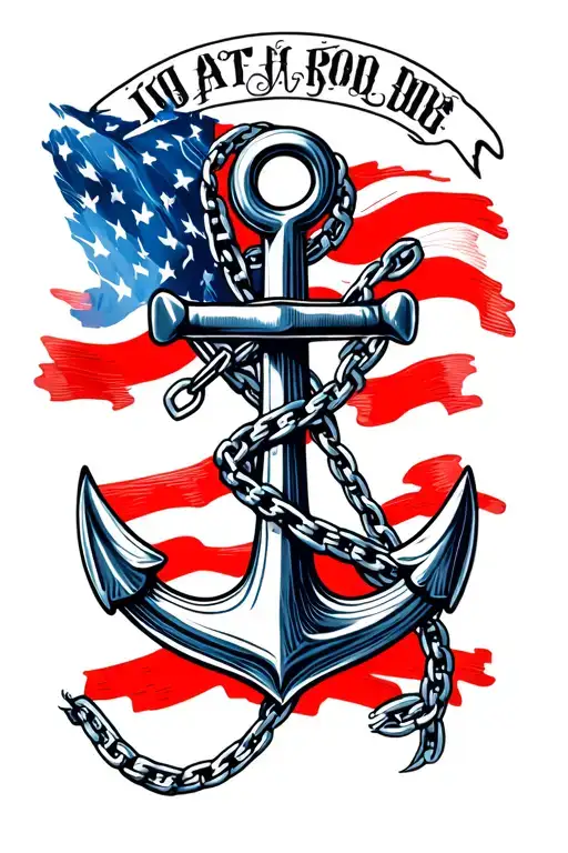 Anchor With Chain That Wraps Around Arm