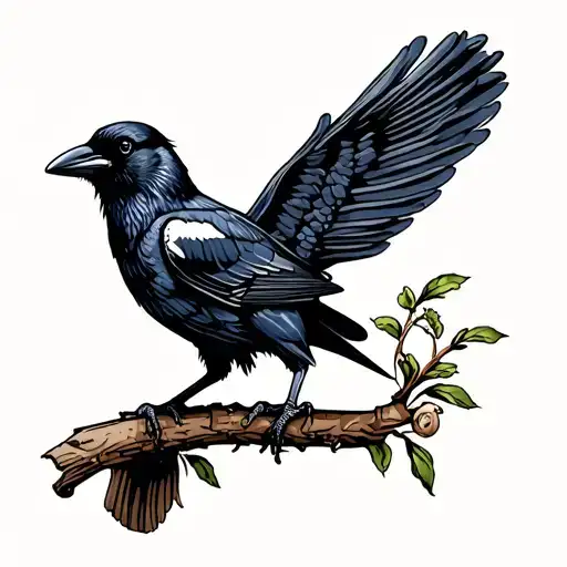 Crow Perched