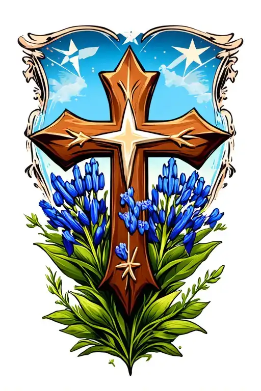 Texas Cross Bluebonnet