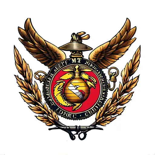 Usmc Corporal Rank Insignia Surrounded