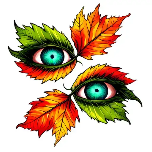 Leaves With Eyes Inside Them
