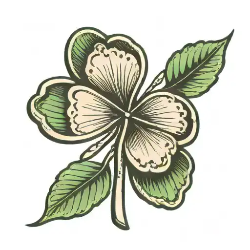 4 Leaf Clover Shaped Penny Design