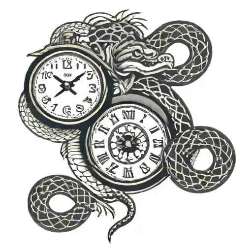 Clock And Snake Eye
