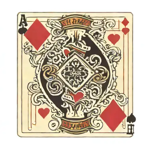 Simple Ace And Jack Of Hearts Playing Card