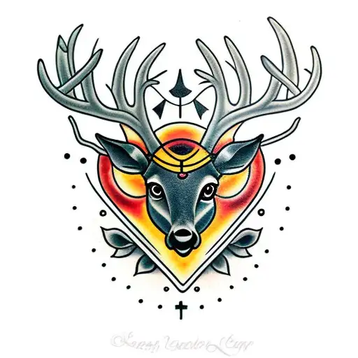 Dark Three Eyed Deer