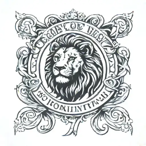Lion And Infinity Sign