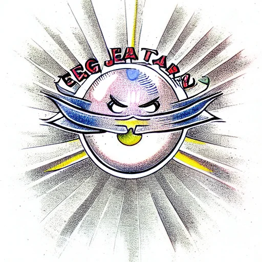 Winking Egg Eith Yellow Background