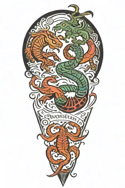 Scorpio And Pisces Boys Surrounded By Elements