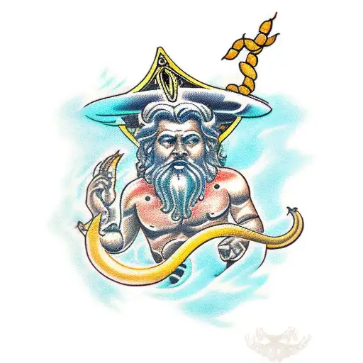 Poseidon In The Water