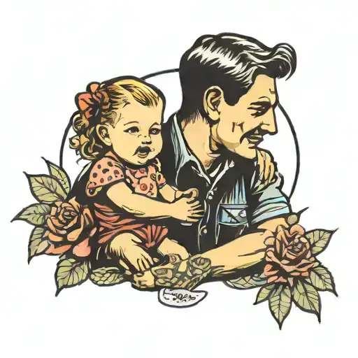 Girl Child Father