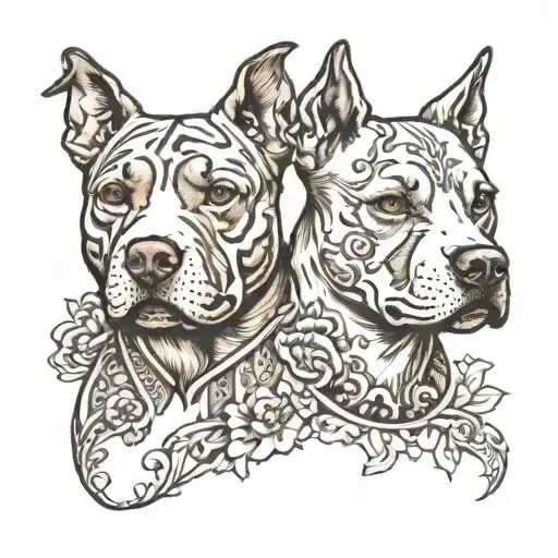 Pitbull And American Staffordshire Terrier