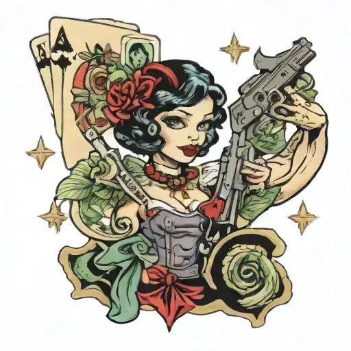 Guns Money Cards Girls