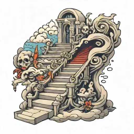 Heaven Stairs Leading