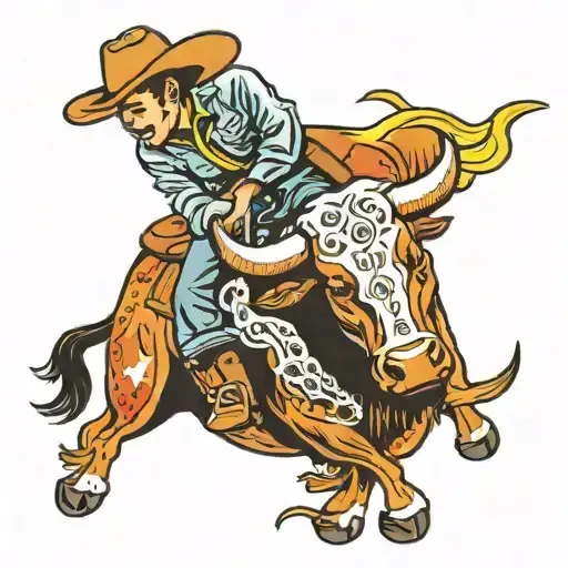 Cowboy Rodeo Bull