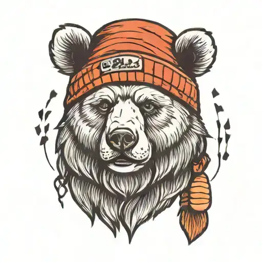 Bear With Beanie And Beard