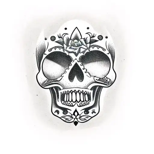 Sugar Skull With A Sunbero