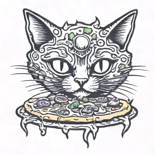 Alien Cat Pizza