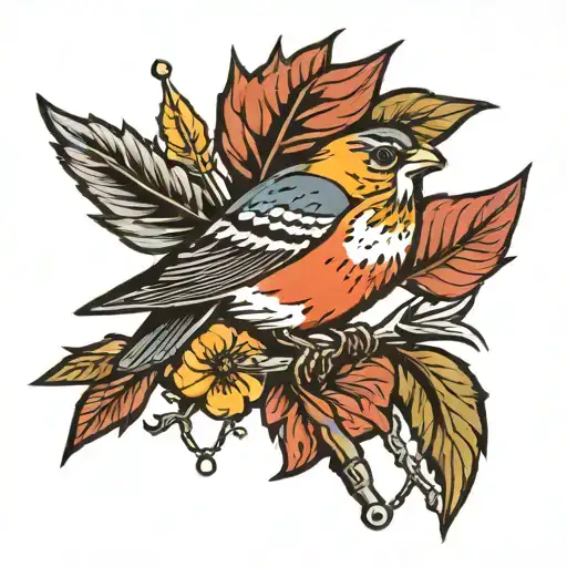 Bird Pierced With An Arrow And With White Eyes