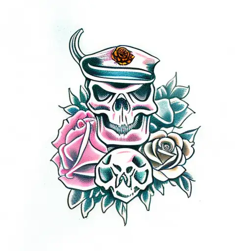Skull And Roses