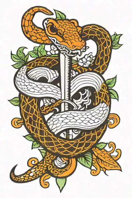 Dagger Killing A Snake