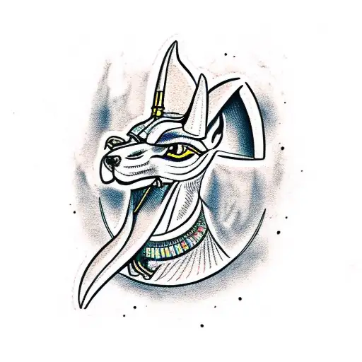 Angry Ancient Egyptian Anubis