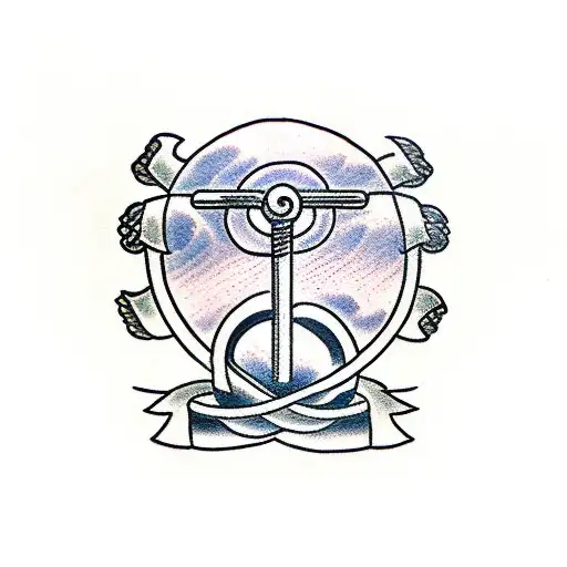 A Barbell Intertwined With A Bible Verse