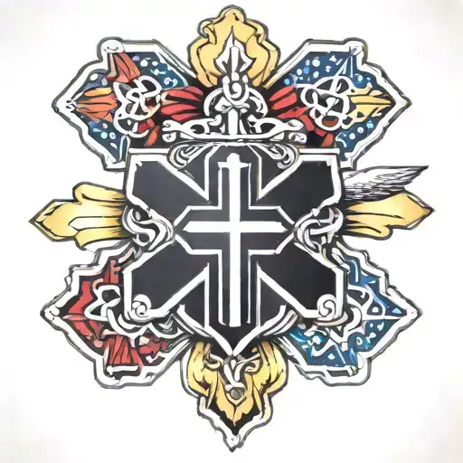Star Of Life With Crucifix