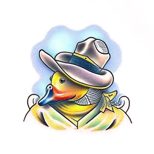 Cowboy Themed Duck