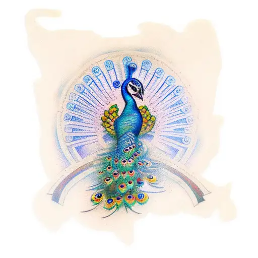Mosaic Peacock