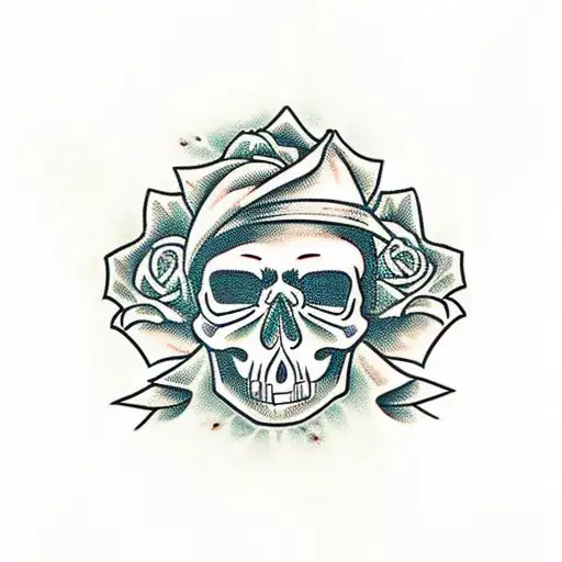 Skull And Roses