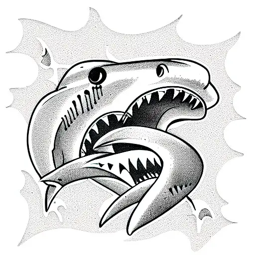 Shark Attack Surfer Getting Eaten