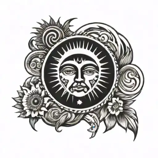 Sun And Moon Ancient