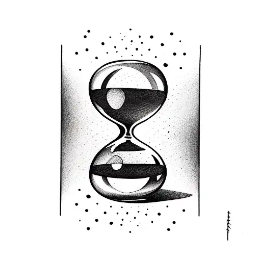 Hourglass With Soid Material Inside