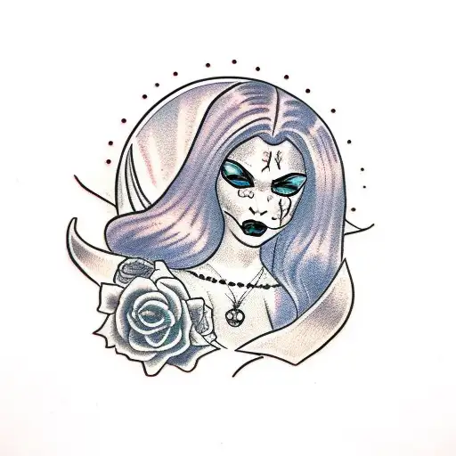 Gothic Vampire Girl Eye