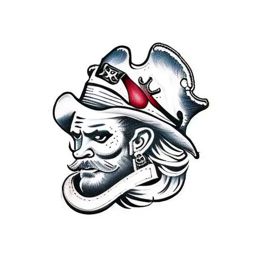 Mirror Image Cowboy And Pirate