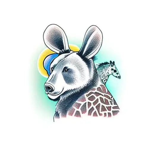 Bear And A Giraffe And A Rabbit