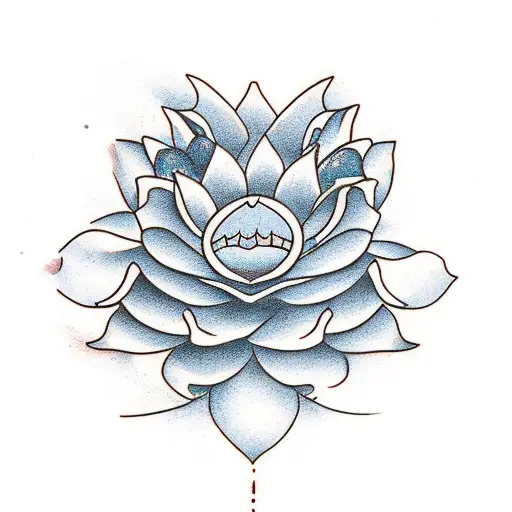 Lotus Flower With Strawberries