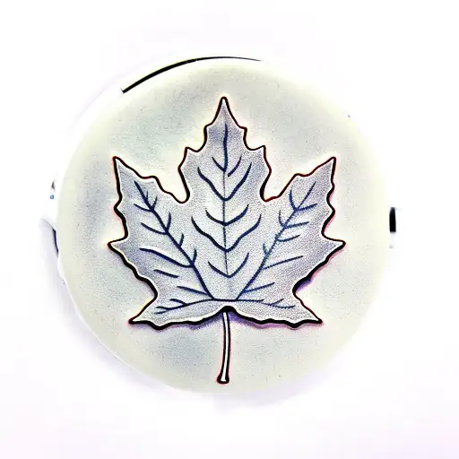 Maple Leaf Behind Pocket Watch