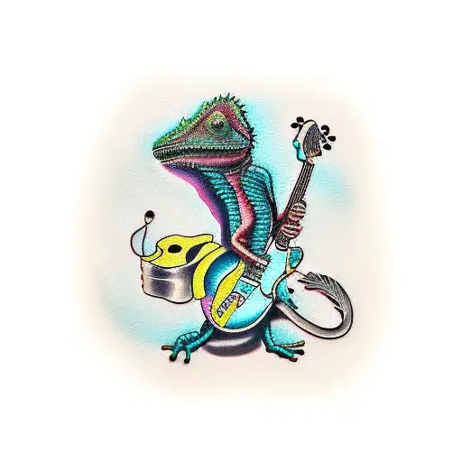 Guitar Chameleon Punk