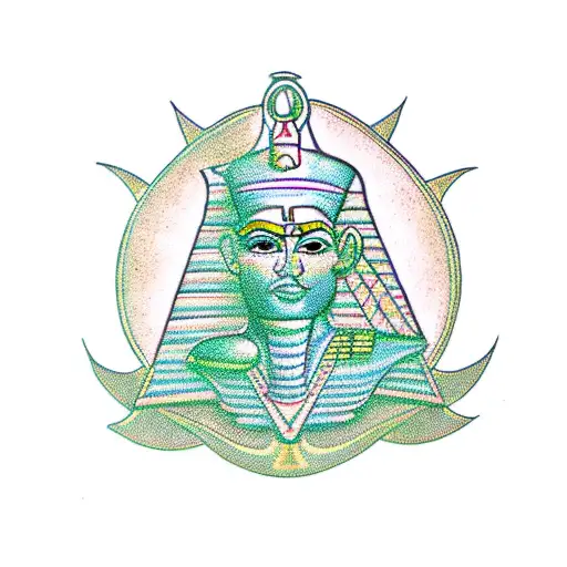 The Egyptian God Thoth Holding The Emerald Tablet