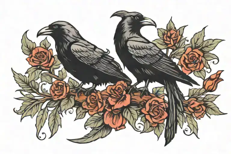 Raven Perched Regally