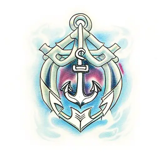 Gold Fouled Anchor Cthulu