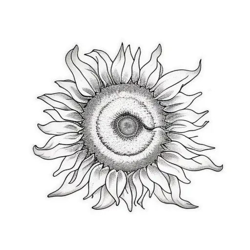 Sunflower Blooming With Rap Lyrics As Petals