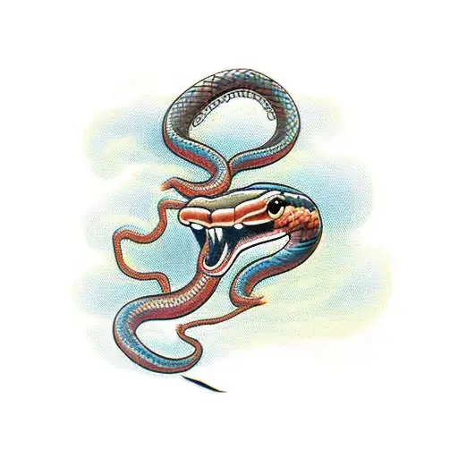 Snake Around Collarbone