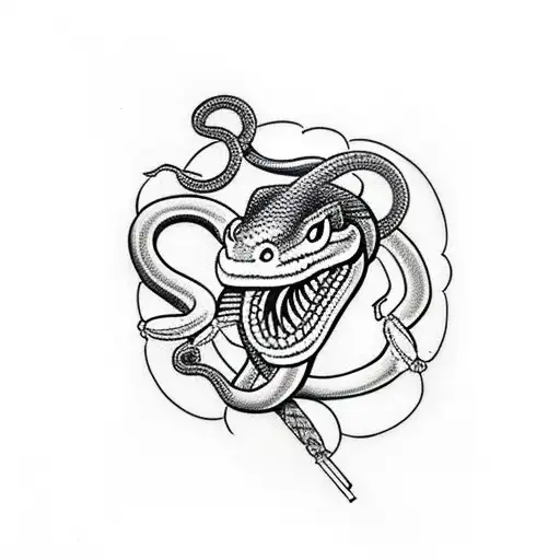 Warhammwler With Snake