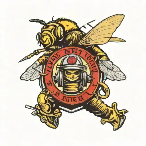 Aviation Army Soldier Comb Over Hair Bee Wildland Firefighter