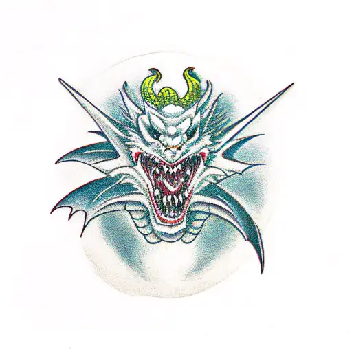 Dragon With Joker Face