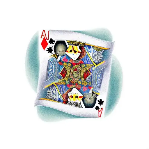 Sword And Playing Cards