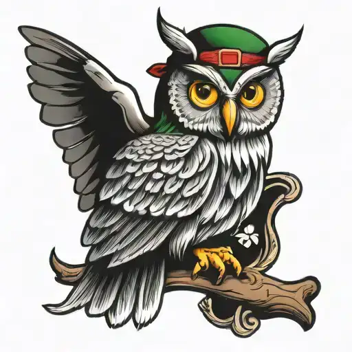 Irish Owl Including My Kids Names Caden And Landon