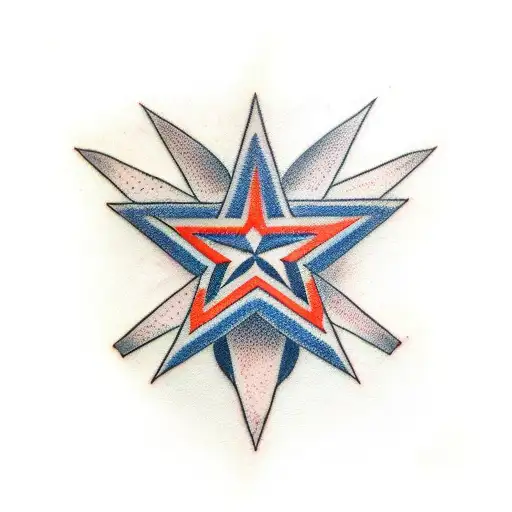 Matching 4 Point Star